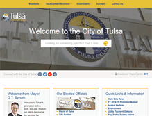 Tablet Screenshot of cityoftulsa.org
